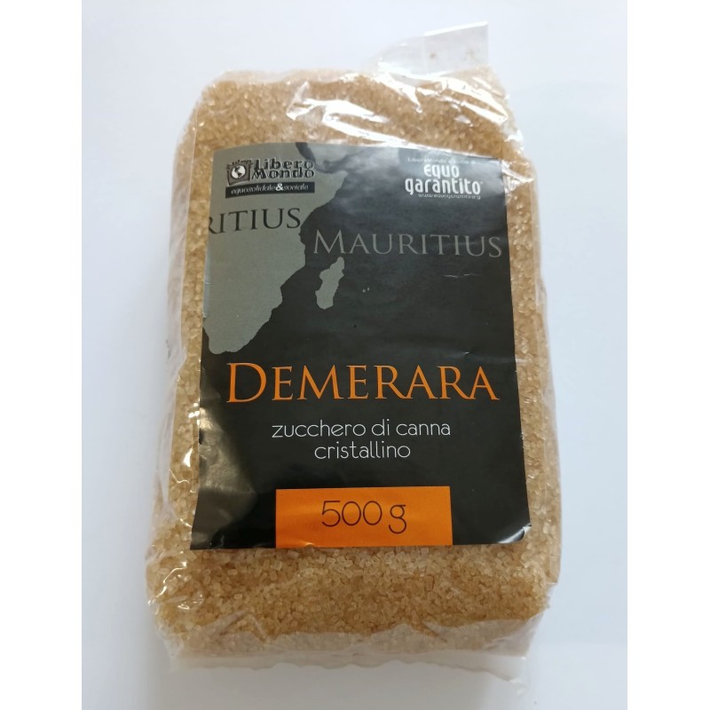 Demerara zucchero di canna cristallino a grana grossa 500g - Isole Mauritius