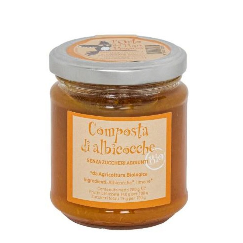 Composta di albicocche senza zuccheri aggiunti BIO 200g
