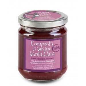Composta di susine Santa Clara senza zuccheri aggiunti BIO 200g
