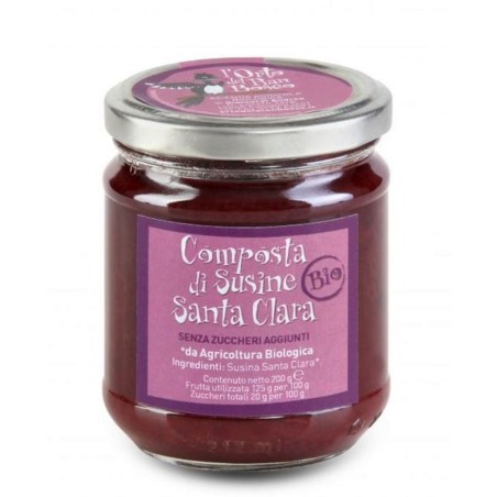 Composta di susine Santa Clara senza zuccheri aggiunti BIO 200g