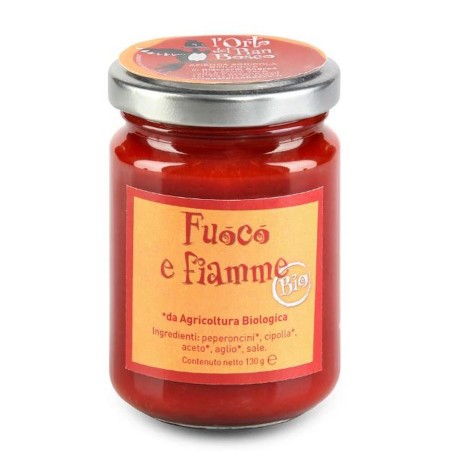 Fuoco e fiamme - Salsa piccante BIO 130g