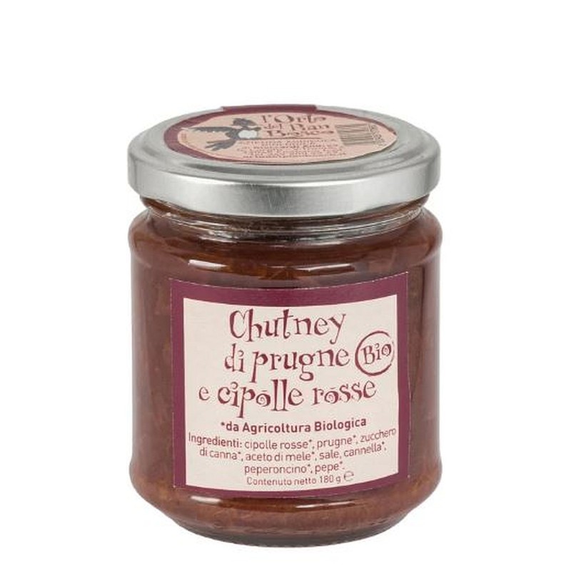 Chutney di prugne e cipolle rosse BIO 200g