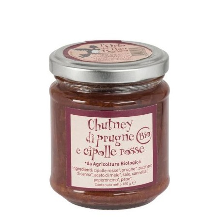 Chutney di prugne e cipolle rosse BIO 200g