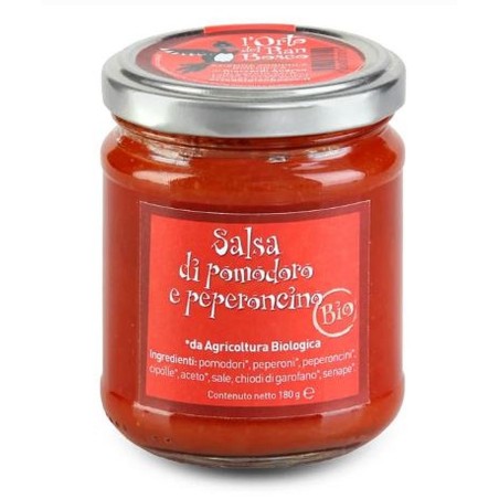Salsa di pomodoro e peperoncino BIO 180g