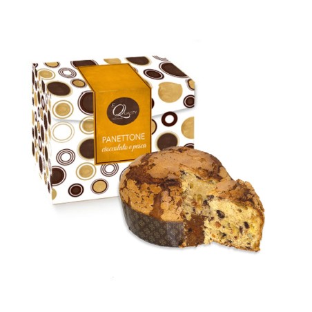 Panettone Pesca e Cioccolato 700g