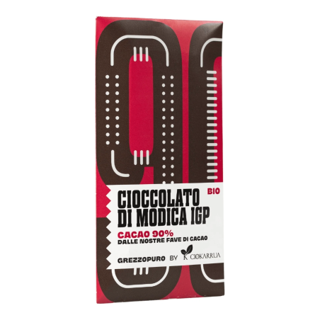 Grezzopuro Cacao 90% BIO Cioccolato di Modica IGP 50g